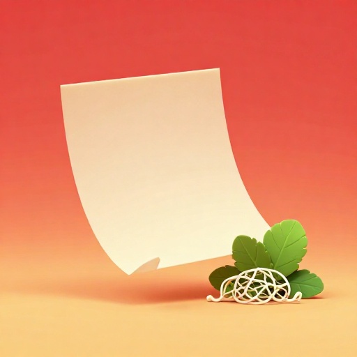 Ilustración de dibujos animados de papel chino antiguo junto a materias primas.