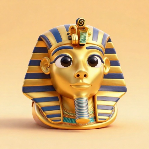 La pesada máscara funeraria dorada de Tutankamón.