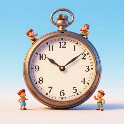 Un dibujo animado que muestra un reloj girando rápidamente para representar los casi 12 siglos de los antiguos Juegos Olímpicos.