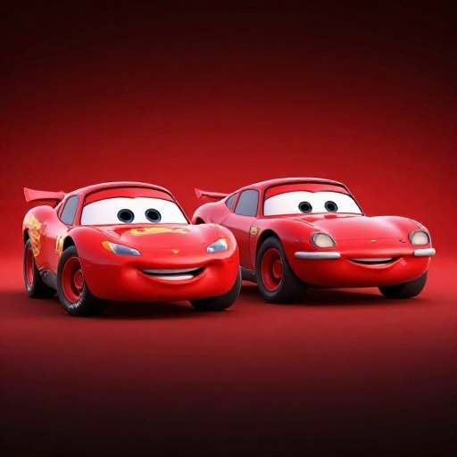 Un dibujo animado que compara un auto moderno ligeramente más pesado con un auto más ligero de los años 70.