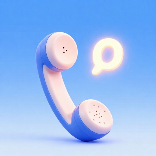 Un dibujo animado de un auricular telefónico antiguo con las letras L y O flotando sobre él.