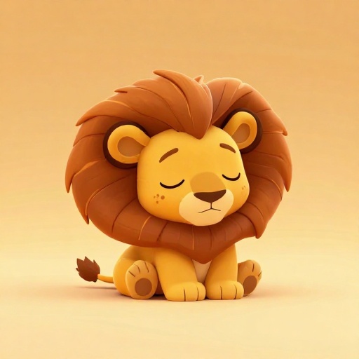 Un diminuto cachorro de león ciego y manchado acurrucado en un lugar seguro.