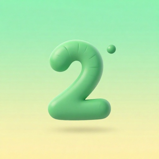 Una imagen de caricatura del glifo maya para el cero, con forma de concha.