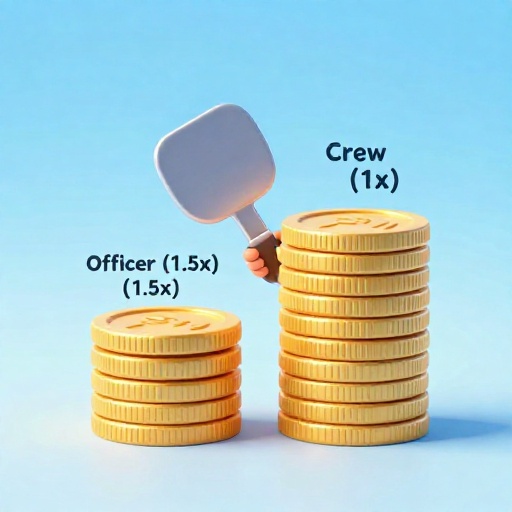 Un reloj de arena de dibujos animados mostrando cómo se acaba el tiempo para la carrera promedio de un pirata.