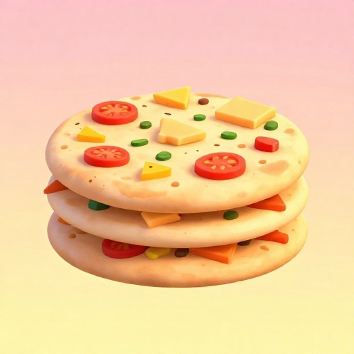 Panes planos rústicos y antiguos cubiertos con ingredientes sencillos como hierbas y queso.