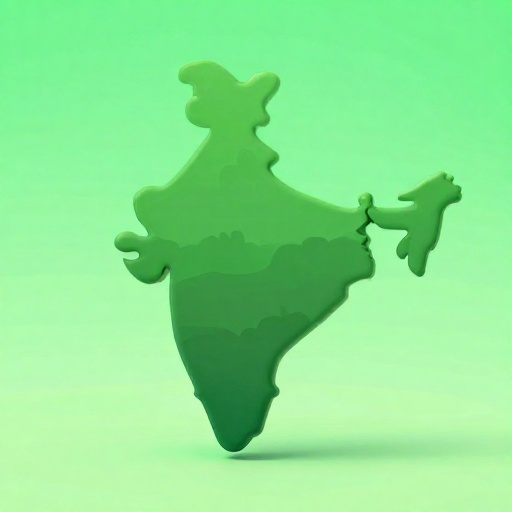 Dibujo animado que muestra el área de la selva amazónica siendo mucho más grande que dos contornos de la India.