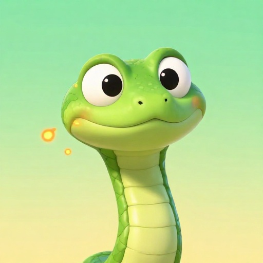 Caricatura de una serpiente de cascabel usando sus fosetas faciales para detectar firmas de calor en la oscuridad.