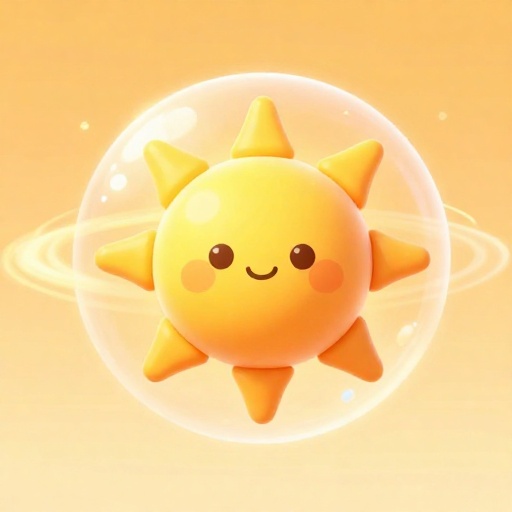 El Sol rodeado por una burbuja magnética vasta y suave (heliosfera) que contiene a todos los planetas.