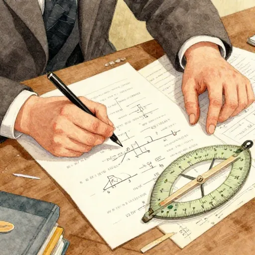 An illustration of a person working as a human 'computer'.