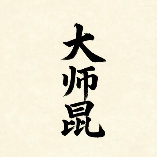 The Chinese calligraphy for the name of Confucius.