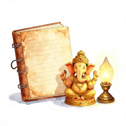 Un registre de comptes et une lampe représentant un nouveau départ.