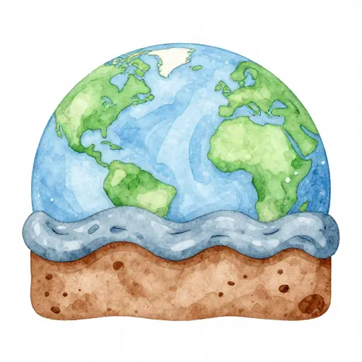 A geological diagram showing a flood layer in the soil.