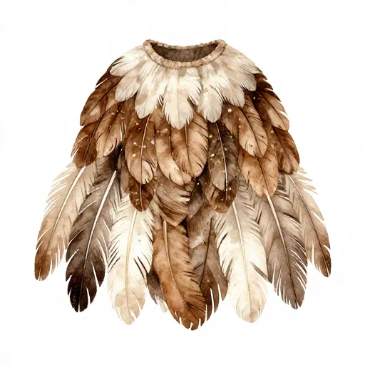 A magical cloak made of feathers.