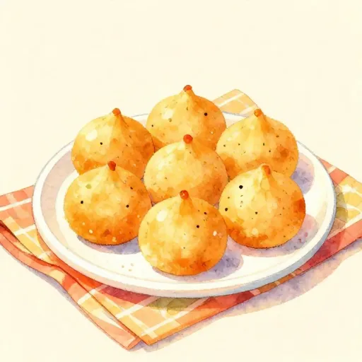 A plate of modak sweets