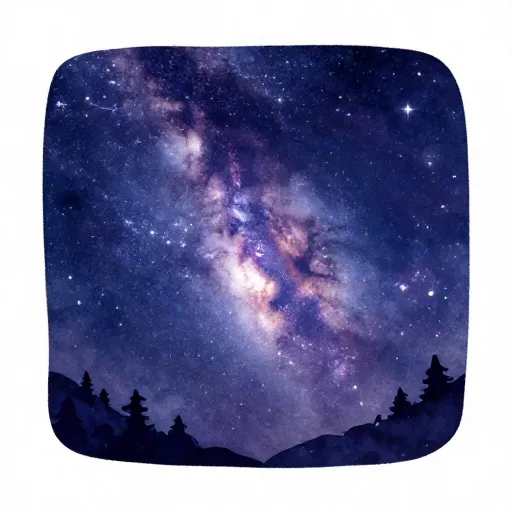 The Milky Way galaxy shining in the night sky.