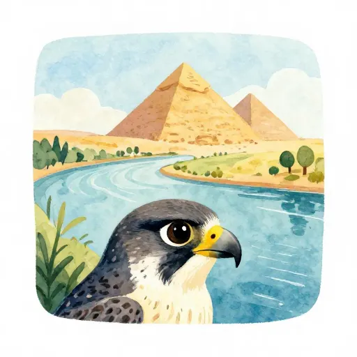 A falcon's view of Ancient Egypt