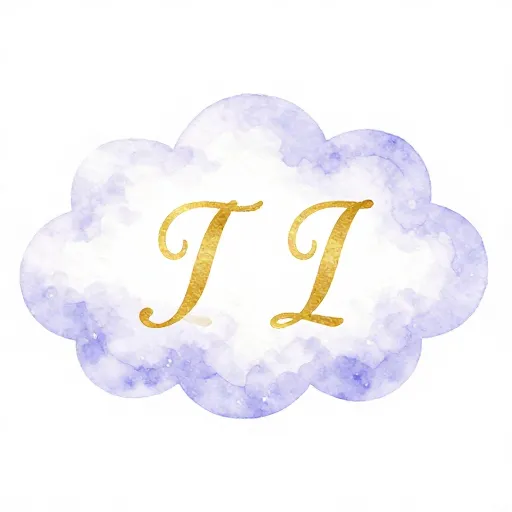 Une illustration de mots simples flottant dans un ciel doux.