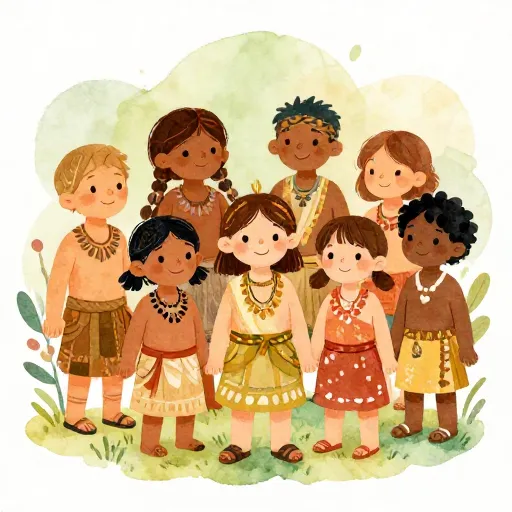 Un groupe d'enfants diversifiés représentant différentes cultures mondiales.