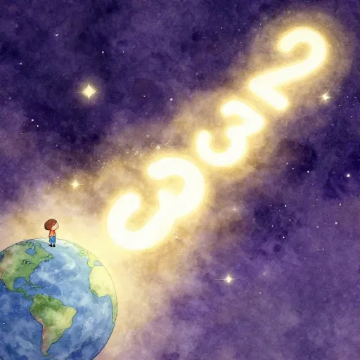 A visualization of an impossibly large number compared to the size of the earth