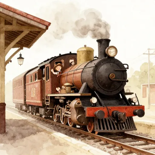 A steam train at a station during WWII.