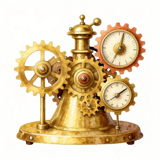 A complex brass mechanical calculator with gears.