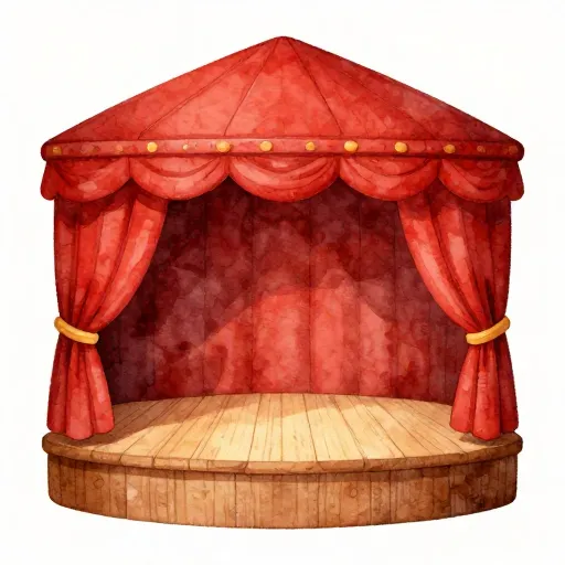 A simple puppet theater.