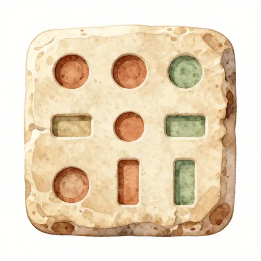 Illustration of Mayan numbering system symbols.