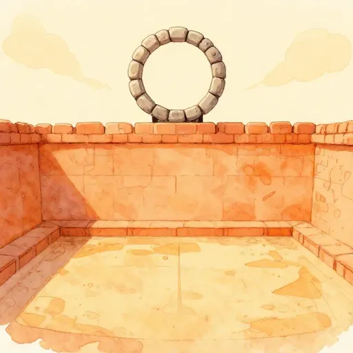 A traditional Mayan ball court.