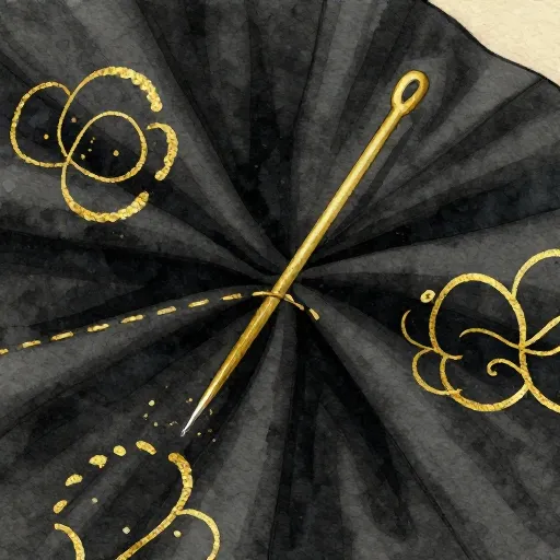 A close up of the gold embroidery on the Kiswah.