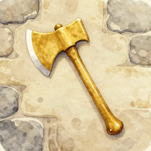 A Minoan double-headed axe symbol