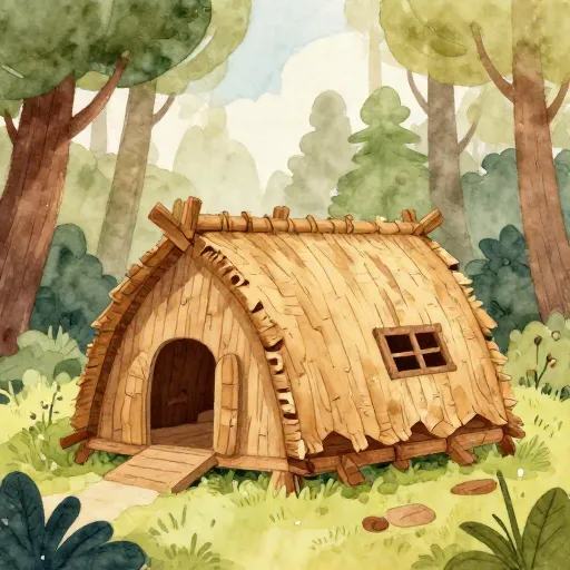 A traditional Haudenosaunee longhouse.