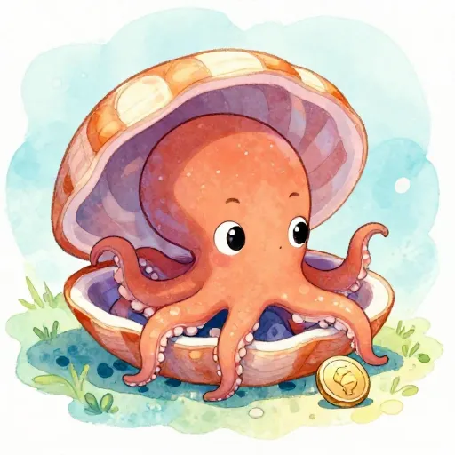 A curious octopus showing personality traits.