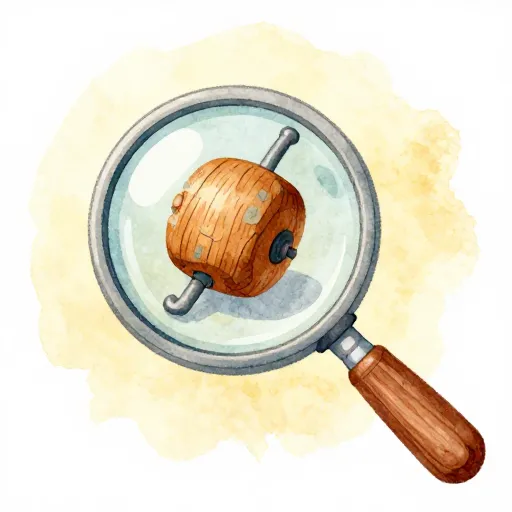 A close up of an ancient wooden bead.