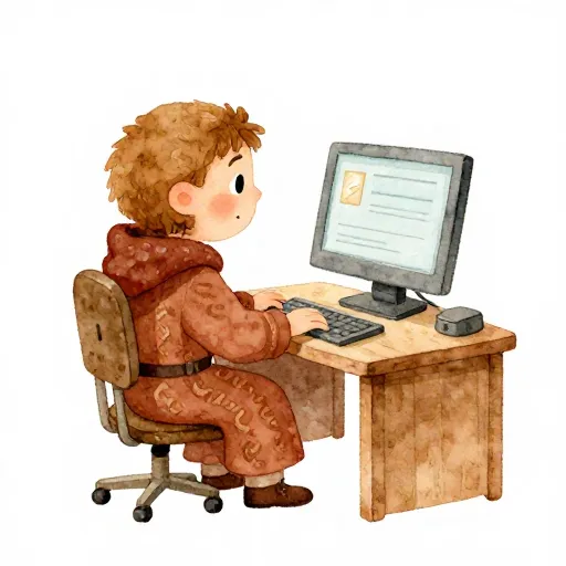 A whimsical illustration of a patron saint.