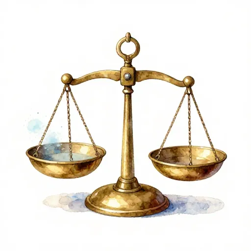 An old brass scale with sparkling dust.