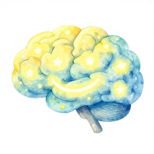 Des neurones lumineux en forme de sourire