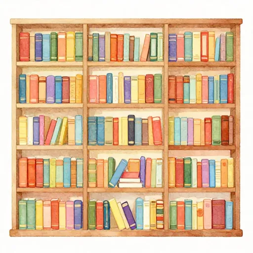 Une illustration d'une bibliothèque diversifiée représentant de nombreuses idées différentes.