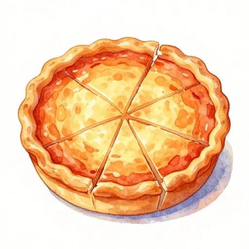 A pie divided into many different sized slices that form a whole.