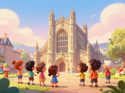 Bath skyline illustration