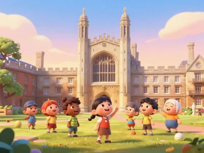 Cambridge skyline illustration