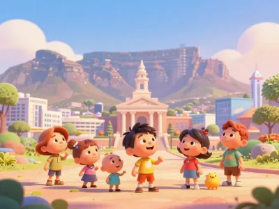 Cape Town skyline illustration