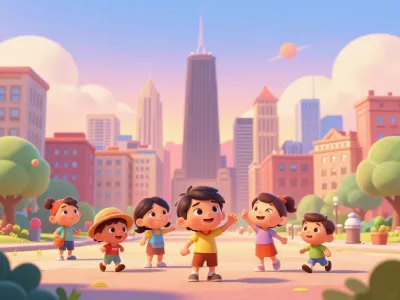 Chicago skyline illustration