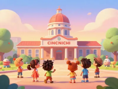 Cincinnati skyline illustration