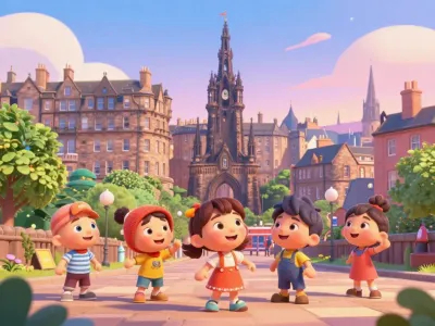 Edinburgh skyline illustration