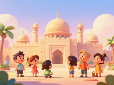 Jeddah skyline illustration