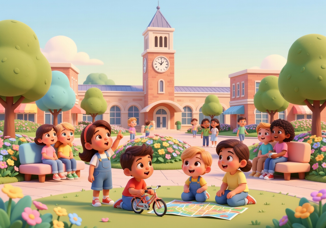 Kalamazoo skyline illustration