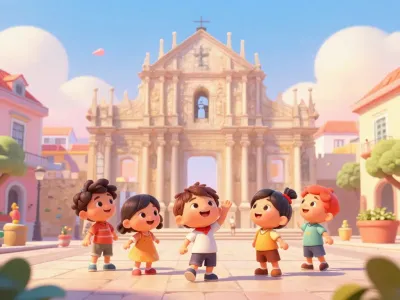 Lisbon skyline illustration