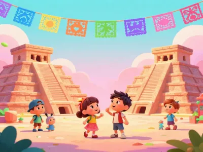 Mexico City skyline illustration