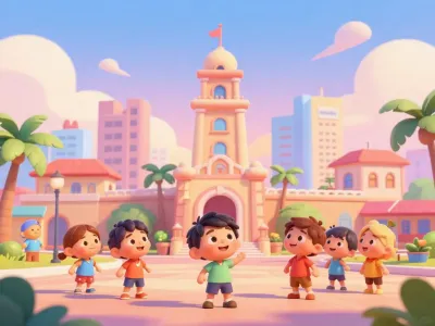 Panama City skyline illustration