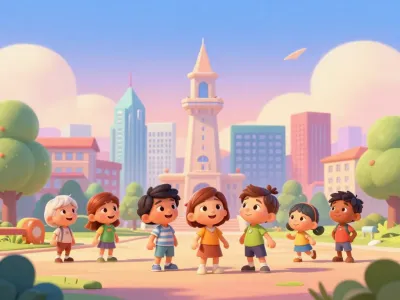 Portland skyline illustration